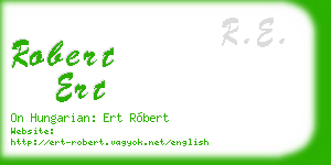 robert ert business card